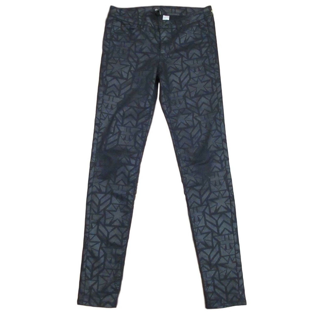 Divided by H&M Womens Black Stars Print Skinny-Leg Pants 6